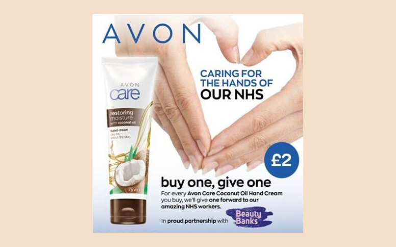 Beauty  Nails by Reena  I love this idea Buy one coconut hand cream for  2 and Avon will give one to the NHS This hand cream is for dry to