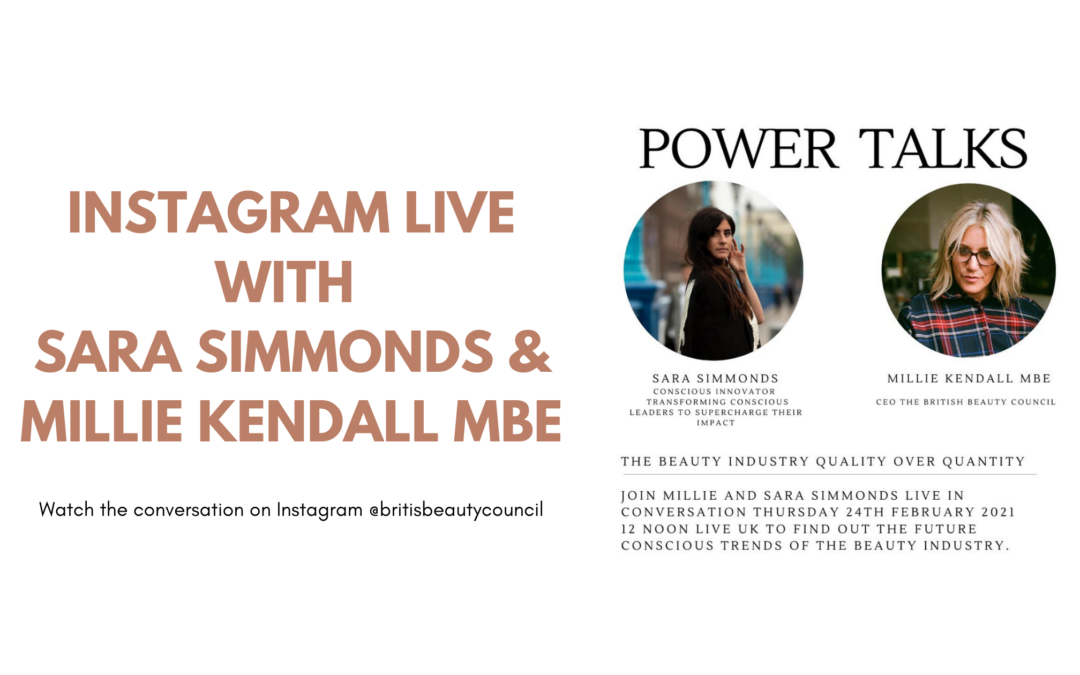 Instagram Live with Sara Simmonds and Millie Kendall MBE