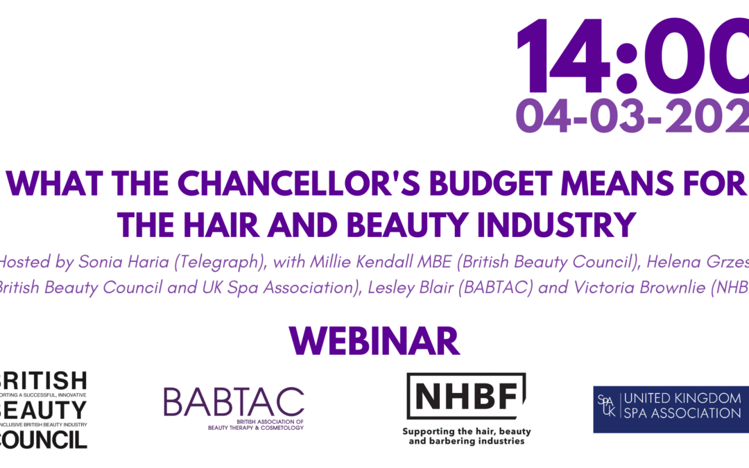 Webinar: What the Chancellor’s Budget means for the Hair & Beauty Industry